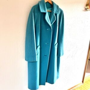 Elegant Teal Women's Coat